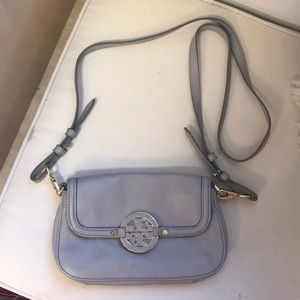 Tory Burch grey crossbody
